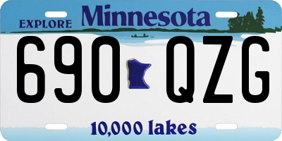 MN license plate 690QZG