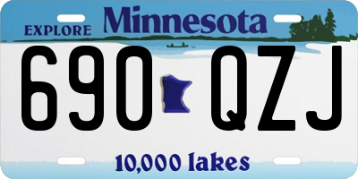 MN license plate 690QZJ