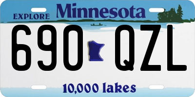MN license plate 690QZL