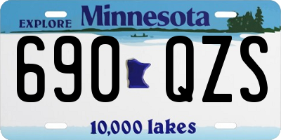 MN license plate 690QZS