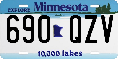 MN license plate 690QZV