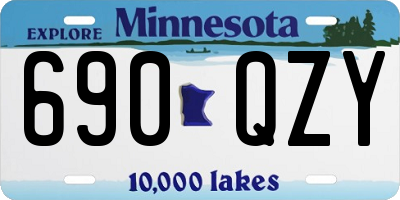 MN license plate 690QZY