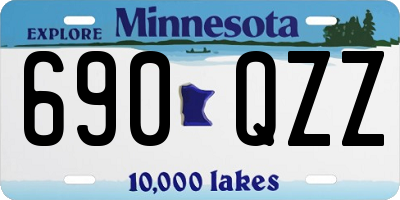 MN license plate 690QZZ