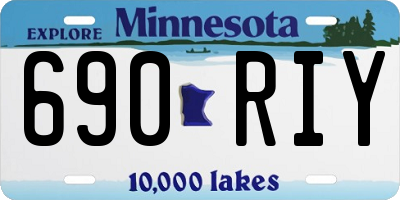 MN license plate 690RIY