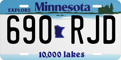 MN license plate 690RJD