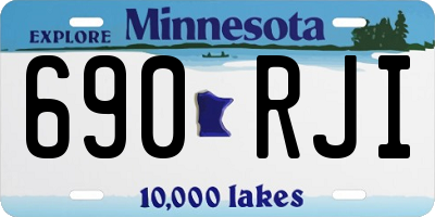 MN license plate 690RJI