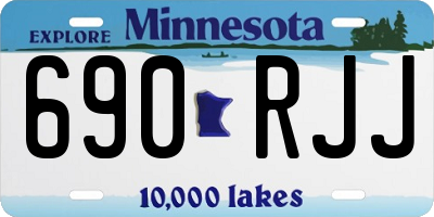MN license plate 690RJJ