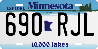 MN license plate 690RJL
