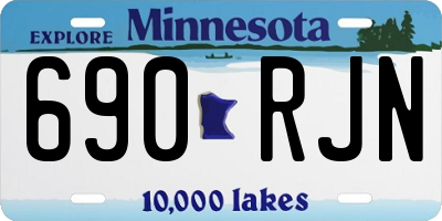 MN license plate 690RJN
