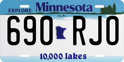 MN license plate 690RJO
