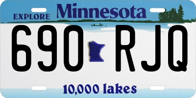 MN license plate 690RJQ