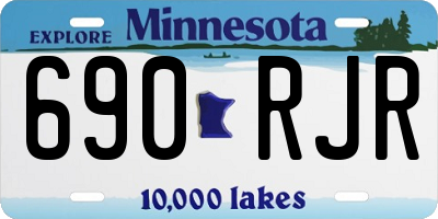 MN license plate 690RJR