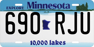 MN license plate 690RJU