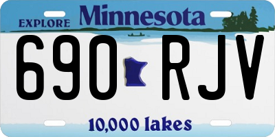 MN license plate 690RJV