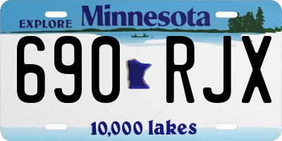 MN license plate 690RJX