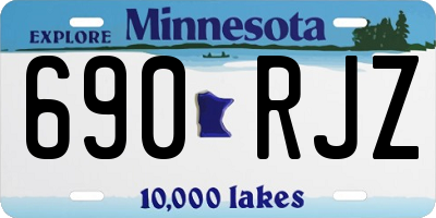 MN license plate 690RJZ