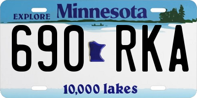 MN license plate 690RKA