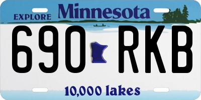 MN license plate 690RKB