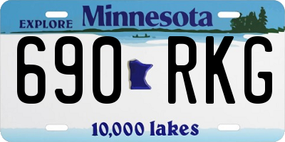 MN license plate 690RKG