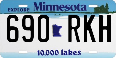 MN license plate 690RKH