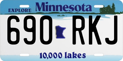 MN license plate 690RKJ