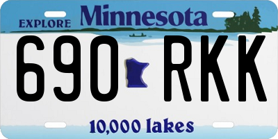 MN license plate 690RKK