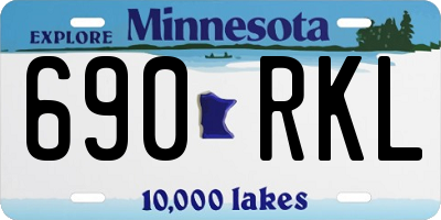 MN license plate 690RKL