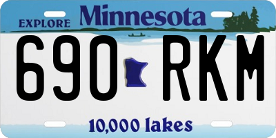 MN license plate 690RKM