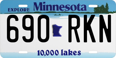 MN license plate 690RKN