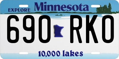 MN license plate 690RKO