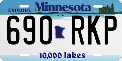 MN license plate 690RKP