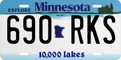 MN license plate 690RKS