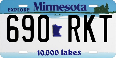 MN license plate 690RKT