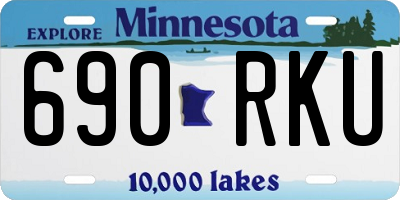 MN license plate 690RKU