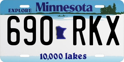 MN license plate 690RKX
