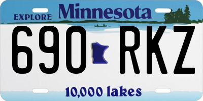 MN license plate 690RKZ