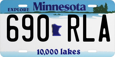 MN license plate 690RLA