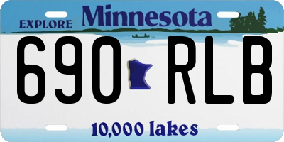 MN license plate 690RLB