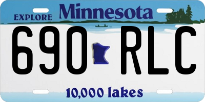 MN license plate 690RLC