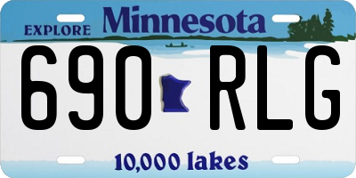MN license plate 690RLG