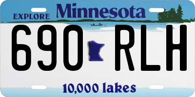 MN license plate 690RLH