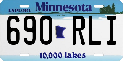 MN license plate 690RLI