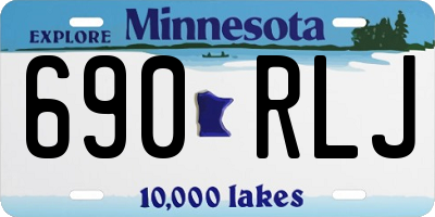 MN license plate 690RLJ