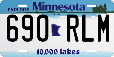 MN license plate 690RLM