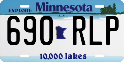 MN license plate 690RLP