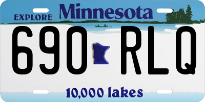 MN license plate 690RLQ