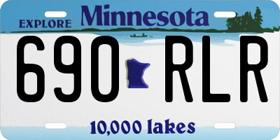 MN license plate 690RLR