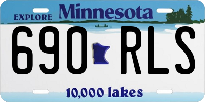 MN license plate 690RLS
