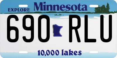 MN license plate 690RLU