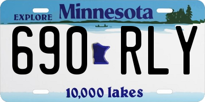 MN license plate 690RLY